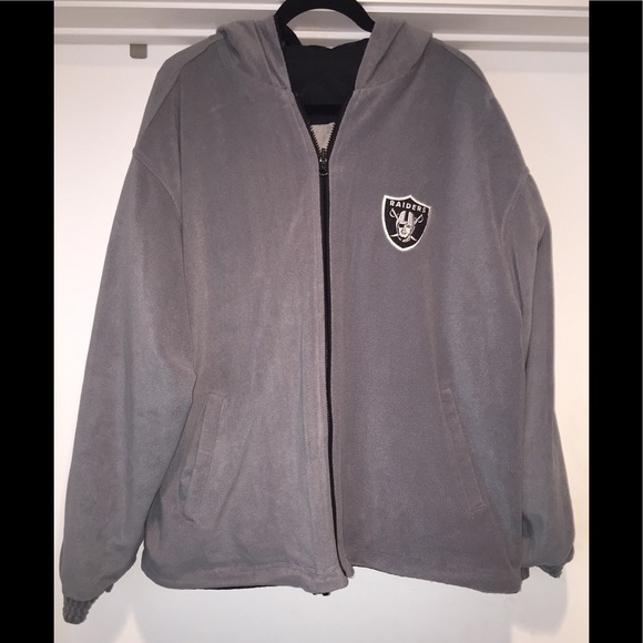 raiders reversible hoodie